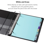 Amazon Basic Index 5 Strings Plastic Binder Dividers Writable Multicolor Tabs 1 Set - Image 7