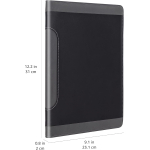 Amazon Basics Professional Padfolio with Interior Organizer and Refillable Notepad, Grey - Image 6