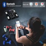 Smart Digital Scale for Body Weight and Fat, Rechargeable Bathroom Weight Scale with 13 Body Composition Metrics BMI - Image 2