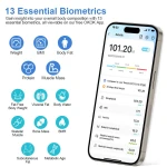 Smart Digital Scale for Body Weight and Fat, Rechargeable Bathroom Weight Scale with 13 Body Composition Metrics BMI - Image 5