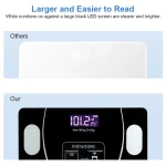 Smart Digital Scale for Body Weight and Fat, Rechargeable Bathroom Weight Scale with 13 Body Composition Metrics BMI - Image 8