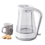 HERITAGE 1.7LT GLASS ELECTRIC KETTLE WHITE