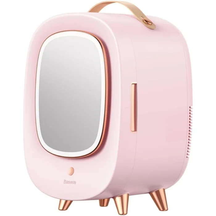 Baseus Mini Cosmetic Fridge Portable Professional Beauty Make-Up Refrigerator with Mirror 13L CRBXNS-04 Pink - Image 7