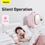 Baseus Mini Cosmetic Fridge Portable Professional Beauty Make-Up Refrigerator with Mirror 13L CRBXNS-04 Pink - Image 10