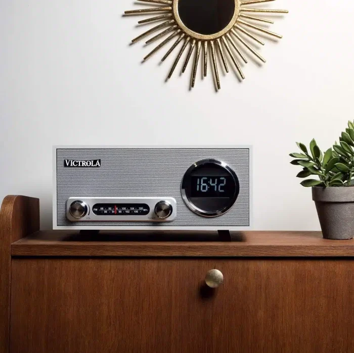 Victrola Broadway Digital Clock Bluetooth Alarm Clock - Image 2