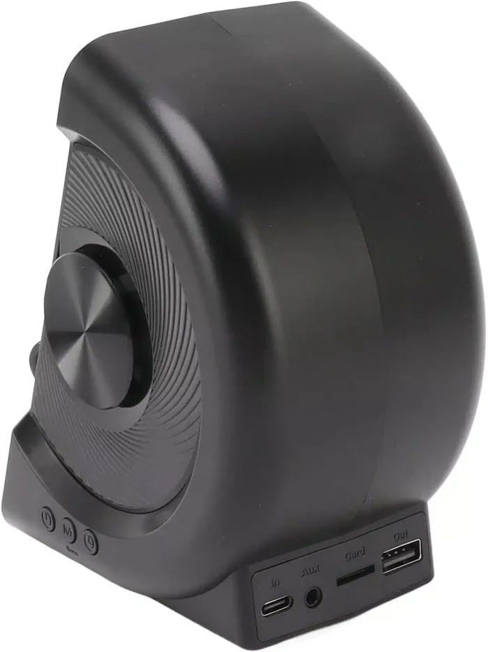 PerGar 3 in 1 Alarm Clock Radio, Digital Alarm Clock with Bluetooth Speaker, ABS Alarm Clock with Wireless Charging for Bedside,FM Radio Bluetooth Speaker with Mobile Phone Holder for Bedroom,(Black) - Image 7