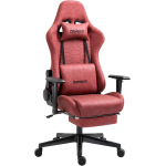 Darkecho Gaming Chair with Footrest Massage Vintage Leather Ergonomic