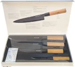 Japanese Knives ナイフ set for kitchen Thermomix brand 4 pieces in diferent sizes