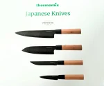 Japanese Knives ナイフ set for kitchen Thermomix brand 4 pieces in diferent sizes - Image 2