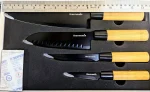 Japanese Knives ナイフ set for kitchen Thermomix brand 4 pieces in diferent sizes - Image 4