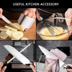 Knife Set with Block for Kitchen, Mareston 24 pcs High-Carbon German Stainless Steel Kitchen Knives Set with Block, Professional Chef Knife Set with 8 Steak... - Image 3