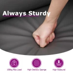 vidaXL Swivel Recliner with Ottoman Brown Faux Suede Leather - Image 10