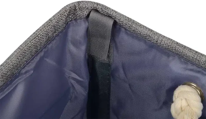 Amazon Basics Foldable Fabric Rectangle Laundry Hamper With Detachable Brackets, Jade Green, 40.6 cm x 33 cm x 43.6 cm - Image 5