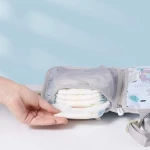 SUNVENO Baby Portable Changing Pad Waterproof Travel Changing Station Perfect for Baby Shower Gifts, Blue - Image 4