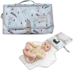 SUNVENO Baby Portable Changing Pad Waterproof Travel Changing Station Perfect for Baby Shower Gifts, Blue