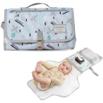 SUNVENO Baby Portable Changing Pad Waterproof Travel Changing Station Perfect for Baby Shower Gifts, Blue