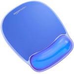 Amazon Basics Rectangular Mouse Pad with Gel Crystal Wrist Rest, Blue, 27.4 cm x 21.6 cm x 3 cm - Image 6
