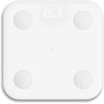 Xiaomi Mi Body Composition Scale, 10 precise body data points, Mi Fit App, store up to 16 user profiles, strong tempered glass with anti-slip finish - White