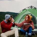 ArcadiVille Camping Pop up Tent 4 People, Waterproof & Windproof Family Tents for Camping, 2 in 1 for Outdoor & Travel, 60s Setup, Removable Rainfly... - Image 3