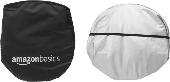 Amazon Basics Plastic Car Windshield Sun Shade| Large - Image 3