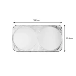 Amazon Basics Plastic Car Windshield Sun Shade| Large - Image 4