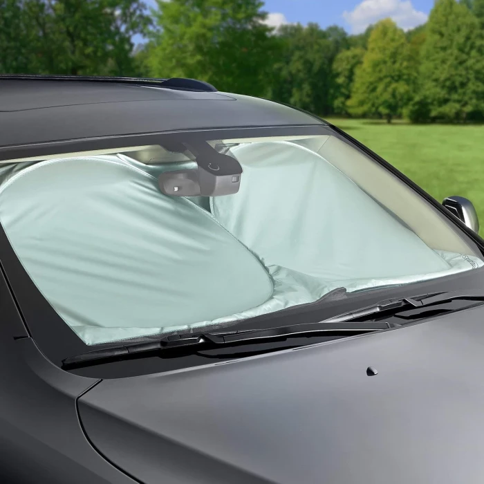 Amazon Basics Plastic Car Windshield Sun Shade| Large - Image 2