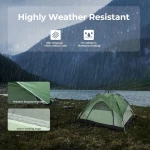 ArcadiVille Camping Pop up Tent 4 People, Waterproof & Windproof Family Tents for Camping, 2 in 1 for Outdoor & Travel, 60s Setup, Removable Rainfly... - Image 4