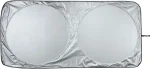 Amazon Basics UV Reflecting Foldable Front Windshield Sun Shade - 150 cm x 69 cm, 0.1-MM Thickness