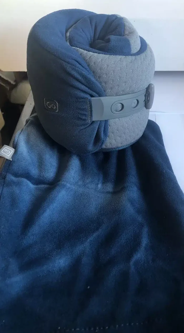 Go Travel Deluxe Roll & Pack Memory Form Travel Sleep Neck Pillow w/ Carry pouch - Image 2