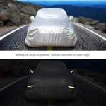 Amazon Basics Silver Weatherproof Car Cover - PEVA with Cotton, SUVs up to 203" - Image 6