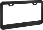 Amazon Basics Matte Aluminum License Plate Frame Pair with Screw Caps - 2-Hole, 12.3 x 6.3'', Black - Image 3