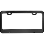Amazon Basics Matte Aluminum License Plate Frame Pair with Screw Caps - 2-Hole, 12.3 x 6.3'', Black - Image 5