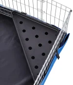 Amazon Basics Canvas Bottom Habitat Pet Cage - 47 x 14 x 24 Inches, Blue - Image 4