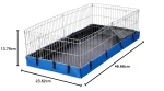 Amazon Basics Canvas Bottom Habitat Pet Cage - 47 x 14 x 24 Inches, Blue - Image 7