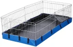 Amazon Basics Canvas Bottom Habitat Pet Cage - 47 x 14 x 24 Inches, Blue