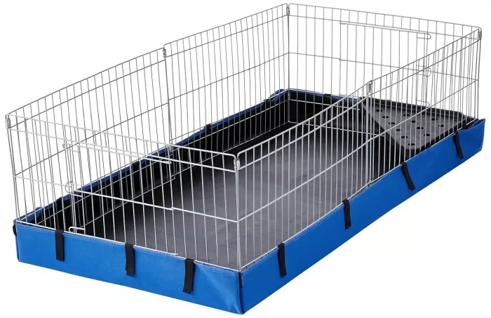 Amazon Basics Canvas Bottom Habitat Pet Cage - 47 x 14 x 24 Inches, Blue - Image 8