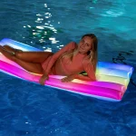Inflatable Rainbow Pool Raft Haze Glitter Large Size - Image 5