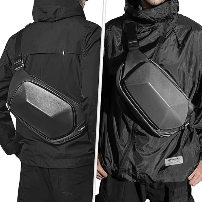 Criss Shoulder Bags Waterproof Sling Bag Anti Theft for Men Hiking Outdoor Casual Daily Carry Messenger Bag - Image 6