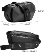 Criss Shoulder Bags Waterproof Sling Bag Anti Theft for Men Hiking Outdoor Casual Daily Carry Messenger Bag - Image 7