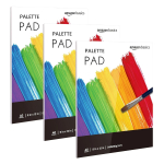 Amazon Basics Palette Pad, 9"x12" Tape Bound, 40 Sheets, 3 Pack