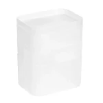 Amazon Basics Stackable Desk Drawer Organization Set, Frosted - 4 Pack