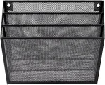 Amazonbasics 3 - Tier File Organizer, Black Mesh - Image 5