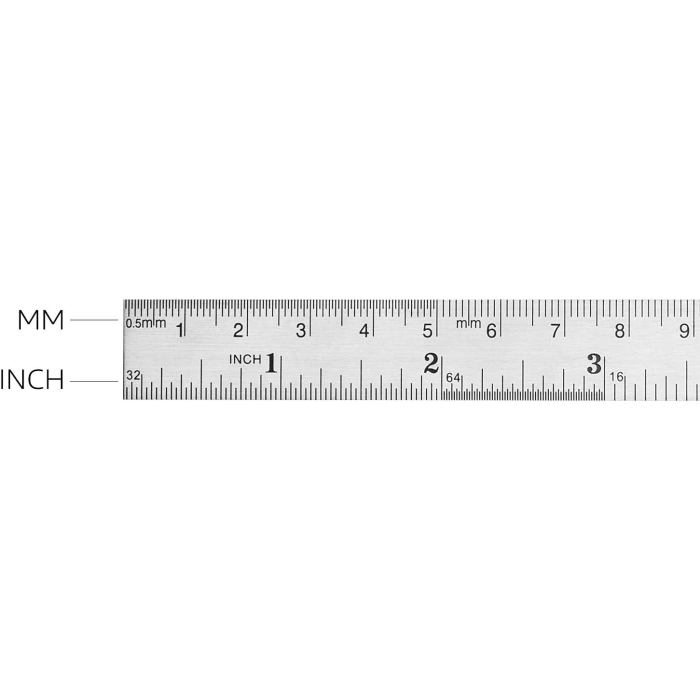 Amazon Basics 6-Inch Stainless Steel Ruler, 4-Pack, Chrome - Image 5