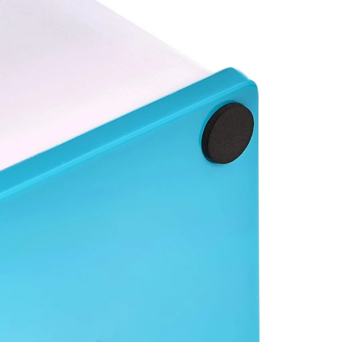 Amazon Basics Sticky Note Holder - Blue and White - Image 4