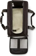 Amazon Basics Soft-Sided Mesh Pet Travel Carrier for Dog, Cat, up to 16 pounds, 16.5" L x 10.6" W x 11" H, Black - Image 4