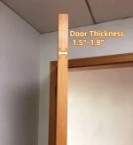 Amazon Basics 24 Medium Pocket Over-the-Door Hanging Shoe Organizer, Light Grey - Image 4