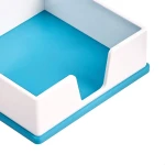 Amazon Basics Sticky Note Holder - Blue and White - Image 5