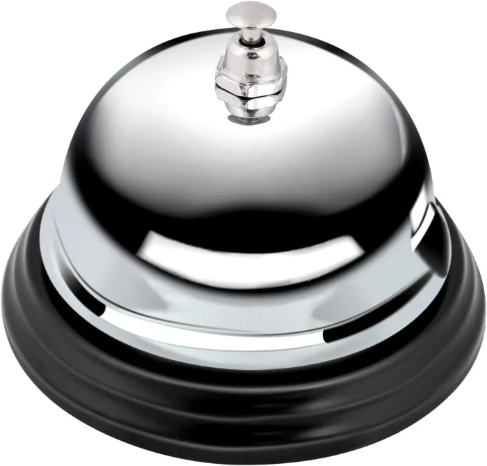 Amazon Basics Metal Call Bell, 8 cm x 8 cm x 5.5 cm - Image 5