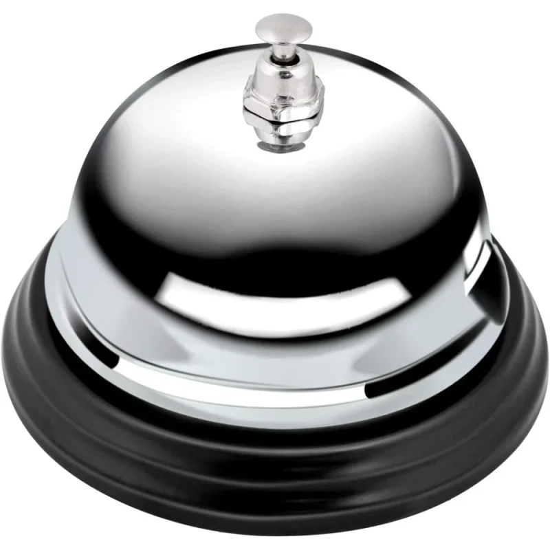Amazon Basics Metal Call Bell, 8 cm x 8 cm x 5.5 cm