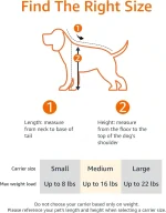 Amazon Basics Soft-Sided Mesh Pet Travel Carrier for Dog, Cat, up to 16 pounds, 16.5" L x 10.6" W x 11" H, Black - Image 6